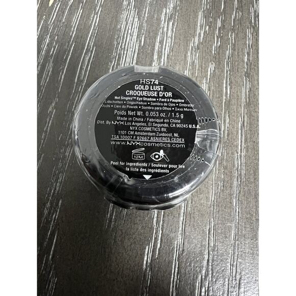 NYX Hot Singles Eye Shadow HS74 Gold Lust New, Sealed - Picture 4 of 4